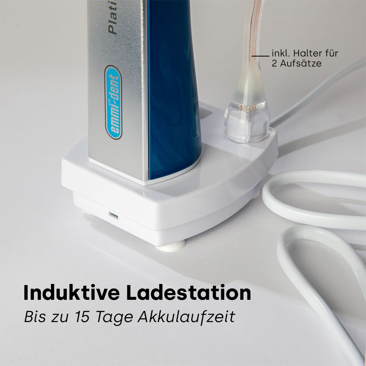 Ultraschallzahnbürste Platinum Weiße Zähne Set