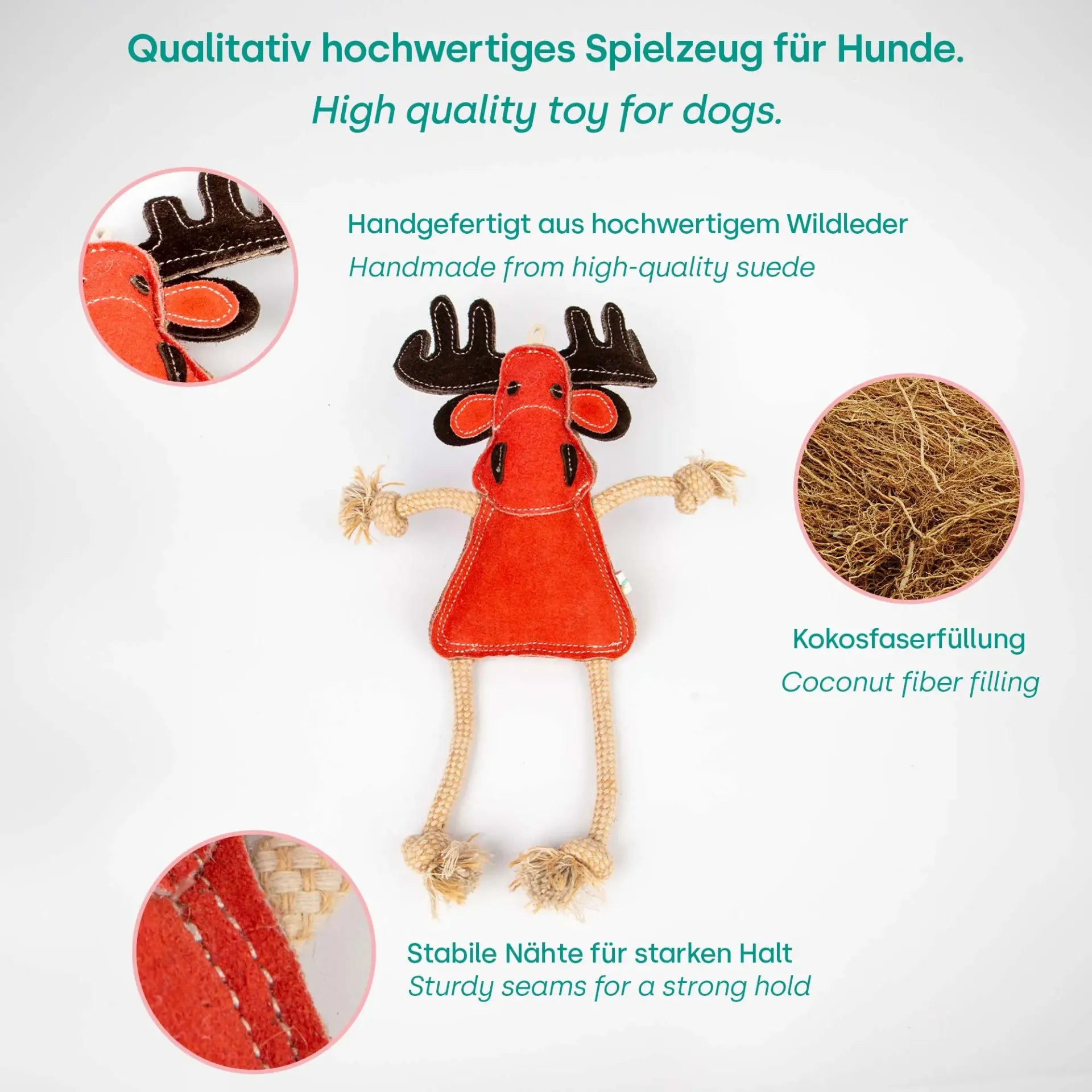 jouet à tirer renne de Noël