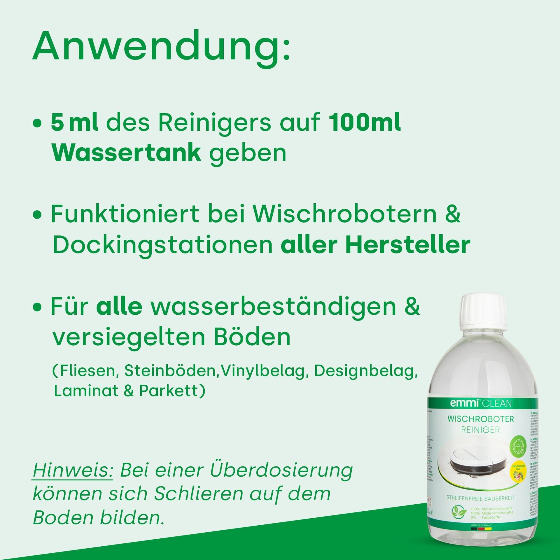 robot nettoyeur de sol 500 ml