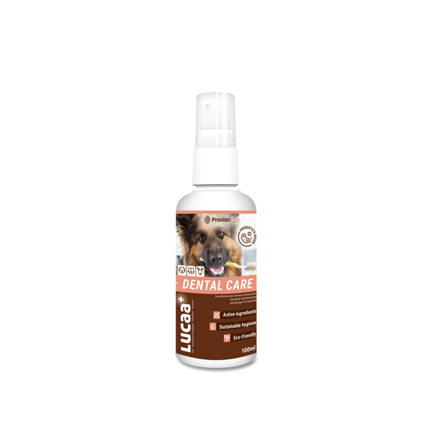 Lucaa+ nettoyant dentaire bio pour animaux domestiques 100ml