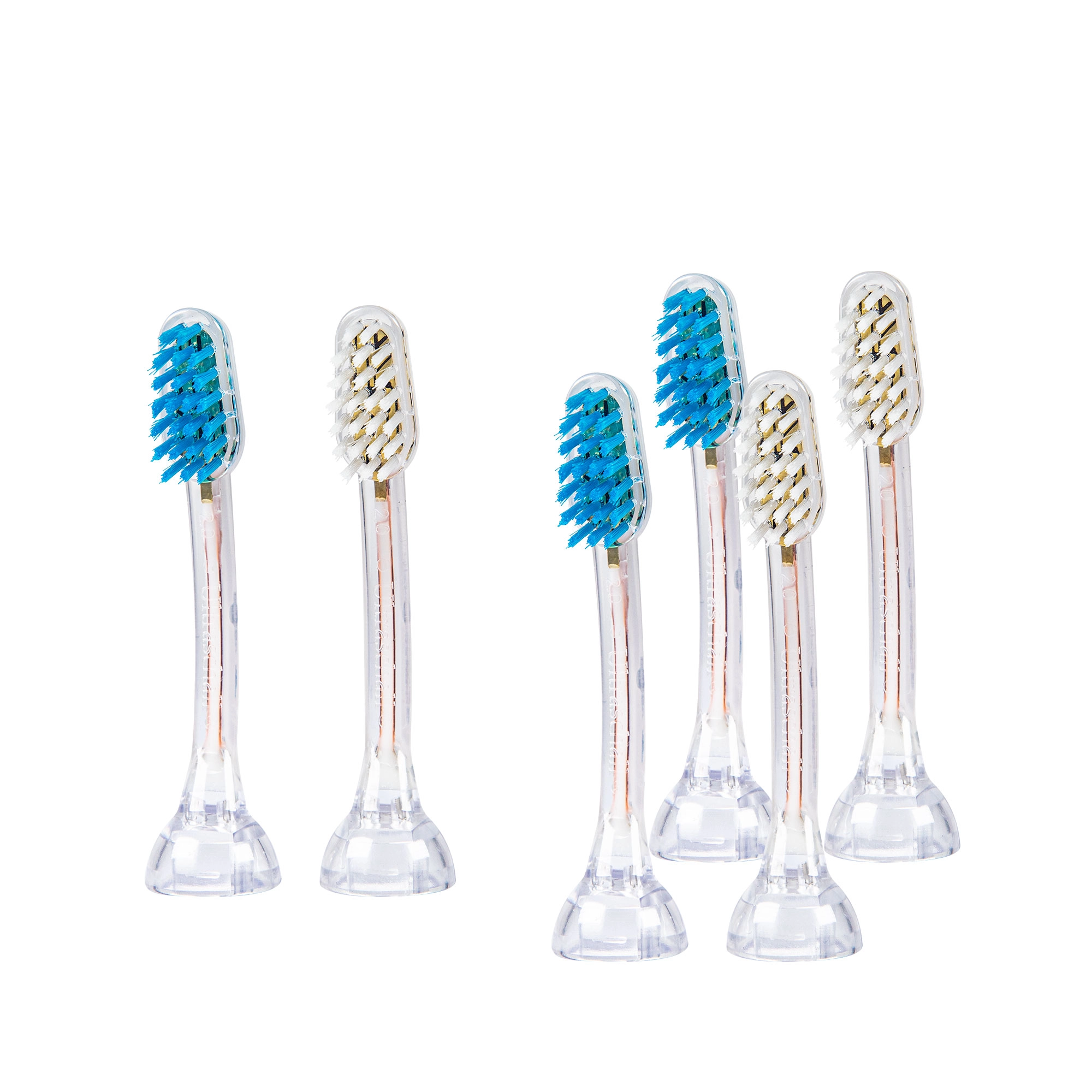 E2 Brosses à dents adaptables Metallic & Go